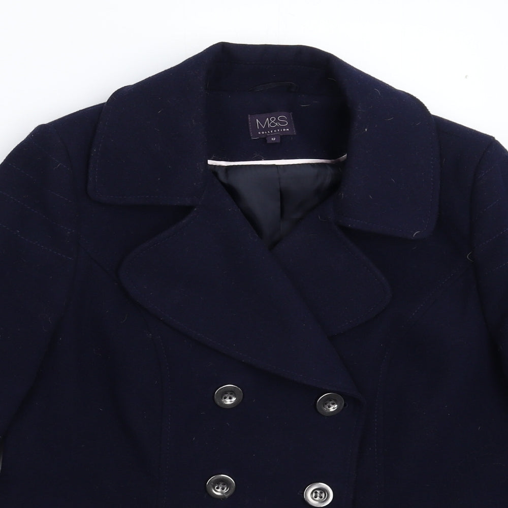 Marks and Spencer Womens Blue   Jacket Blazer Size 12