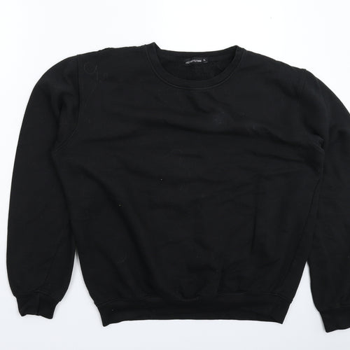 PRETTYLITTLETHING Womens Black   Pullover Sweatshirt Size XL