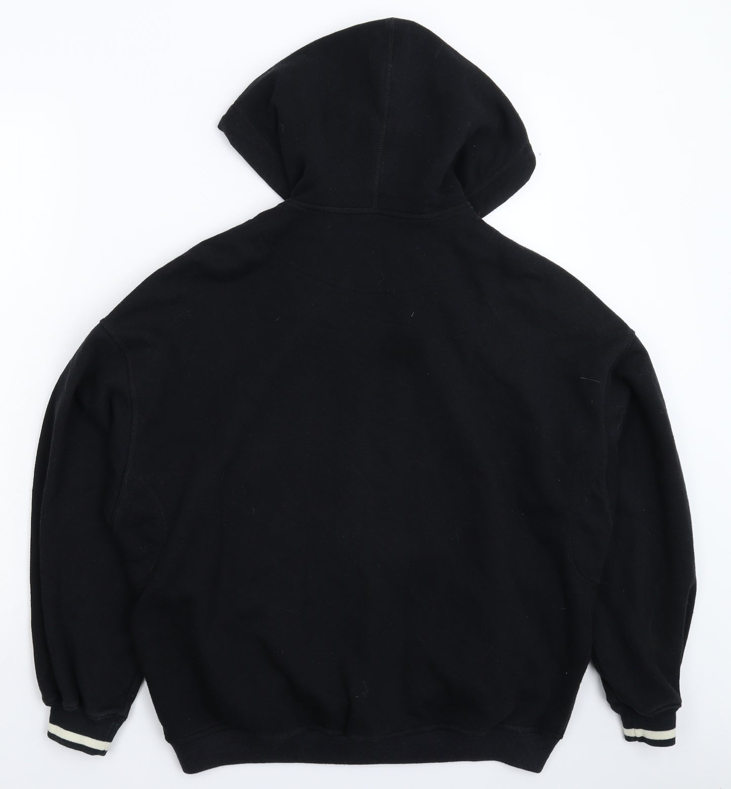Marks and Spencer Womens Black   Full Zip Hoodie Size 14  - Oversized