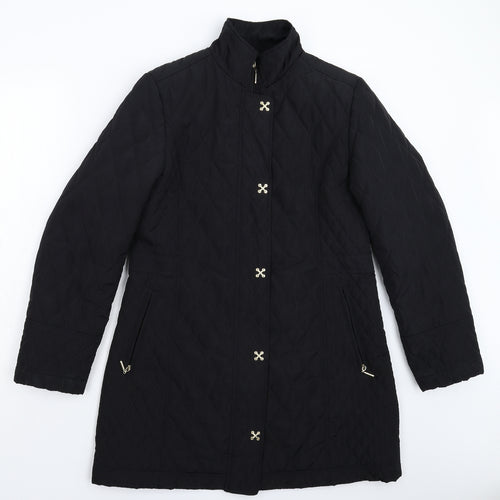 Klass Womens Black   Pea Coat Coat Size S