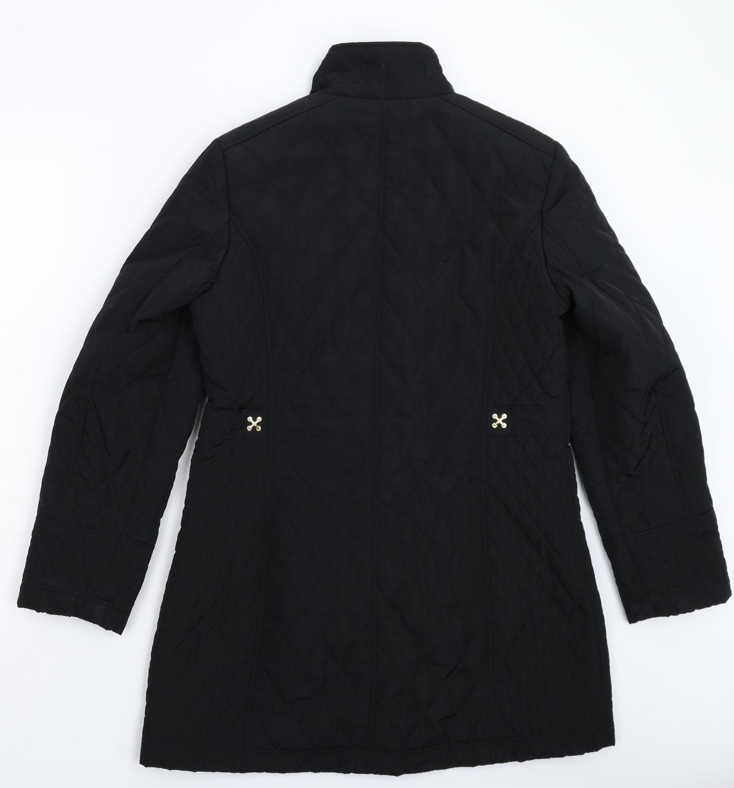 Klass Womens Black   Pea Coat Coat Size S