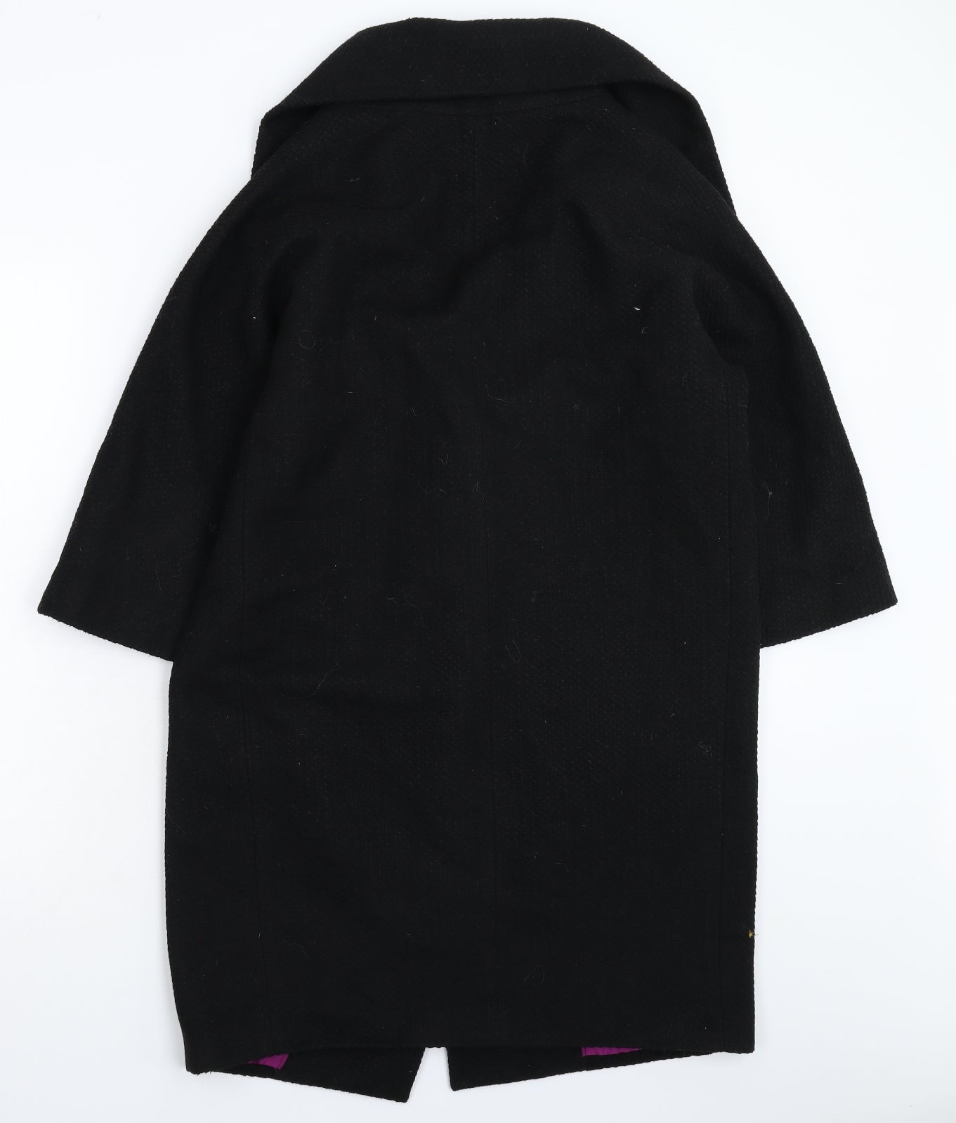 Pied A Terre Womens Black   Overcoat Coat Size 10