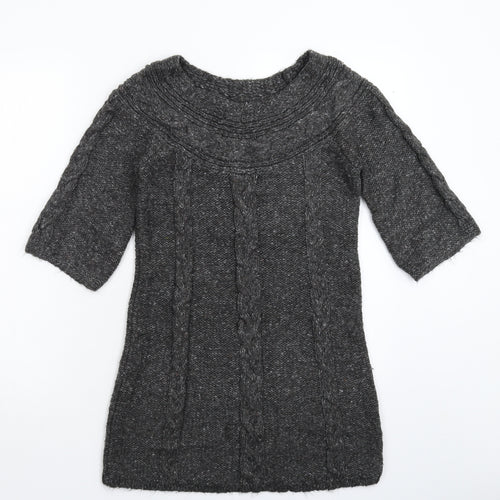 George Womens Grey  Knit Pullover Jumper Size 10