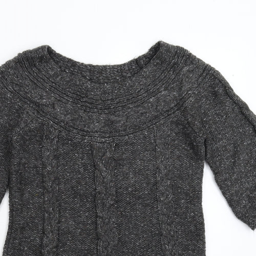 George Womens Grey  Knit Pullover Jumper Size 10