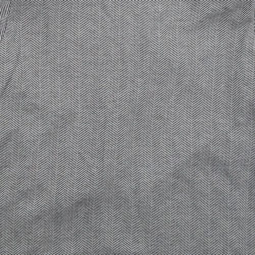 WEEKENDERS Womens Grey Herringbone  Jacket Blazer Size M