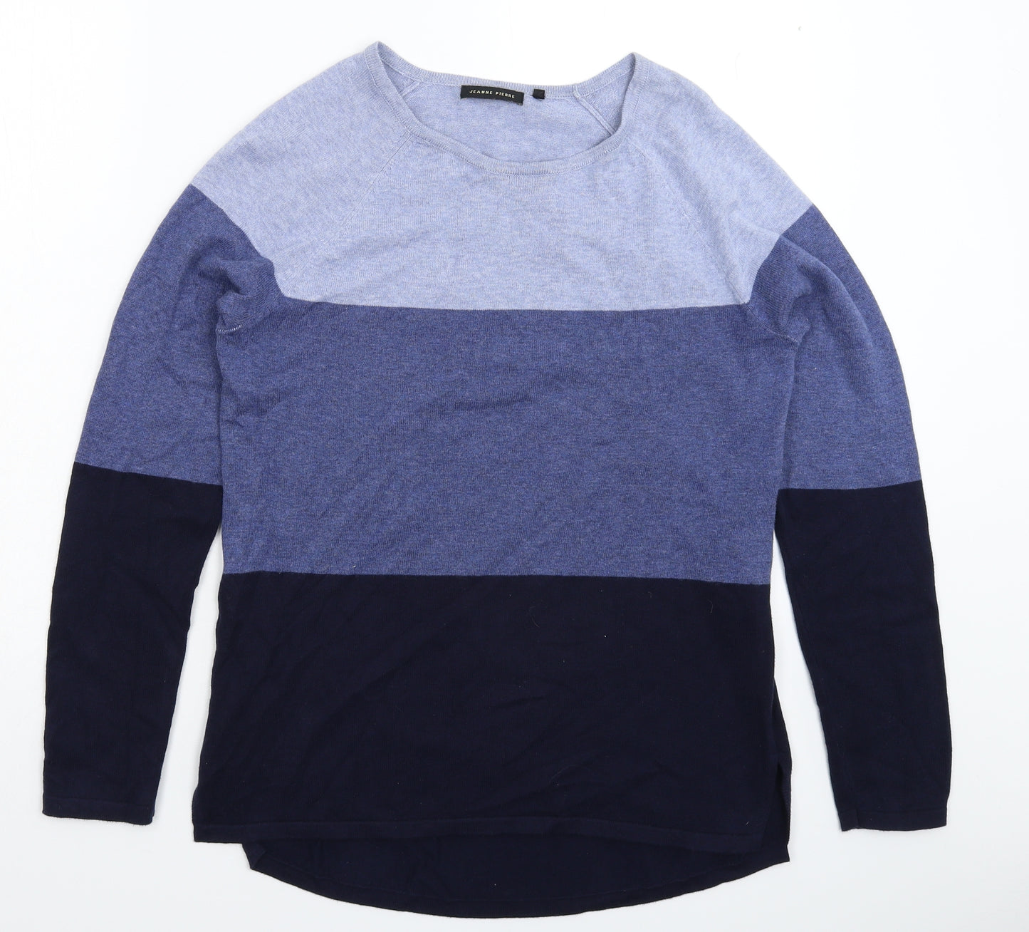 Jeanne Pierre Womens Blue  Knit Pullover Jumper Size 10