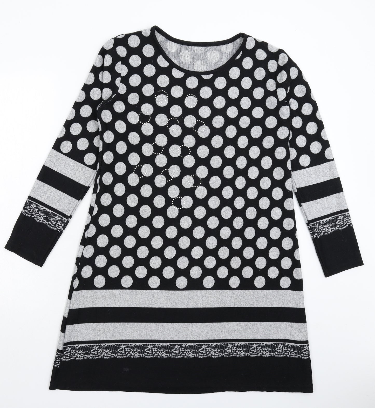 Preworn Womens Multicoloured Geometric  Jumper Dress  Size 14