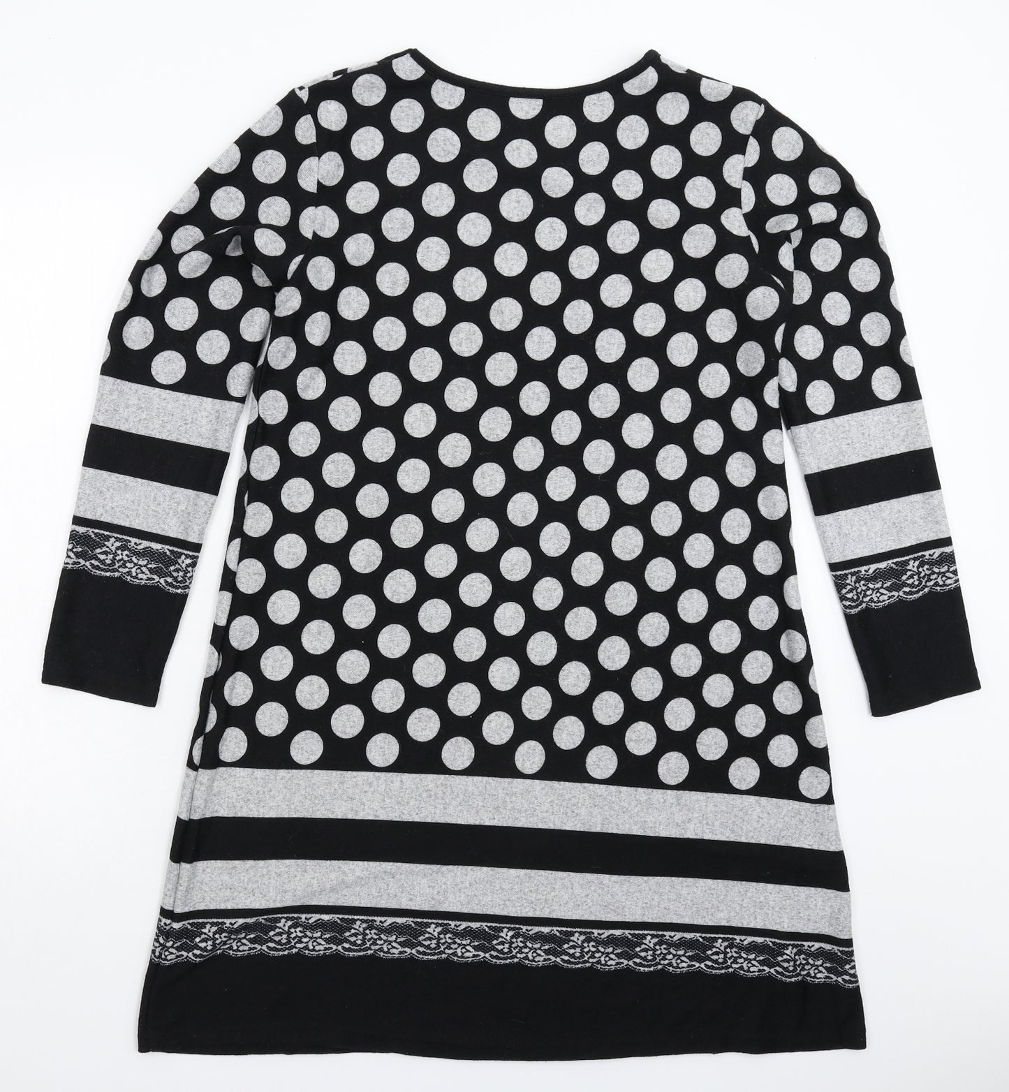 Preworn Womens Multicoloured Geometric  Jumper Dress  Size 14