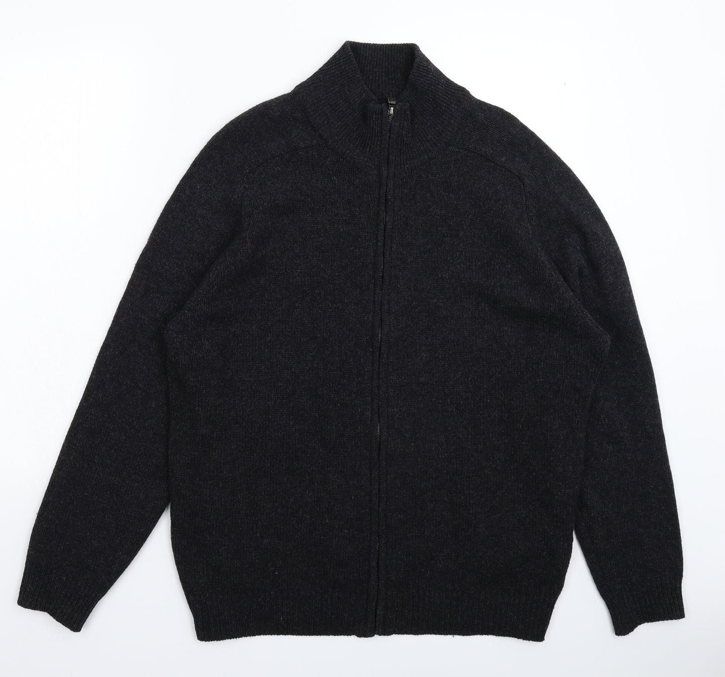 Marks and Spencer Mens Black  Knit Cardigan Jumper Size L