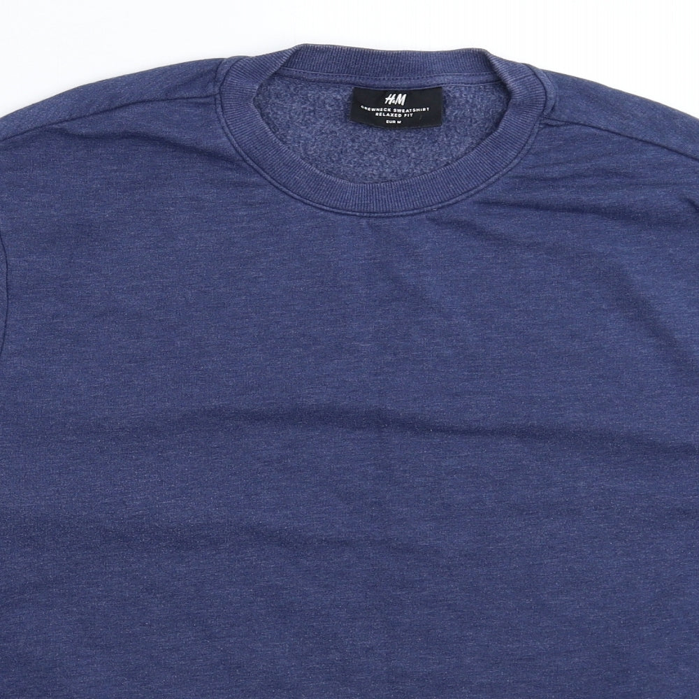 H&M Mens Blue   Pullover Sweatshirt Size M