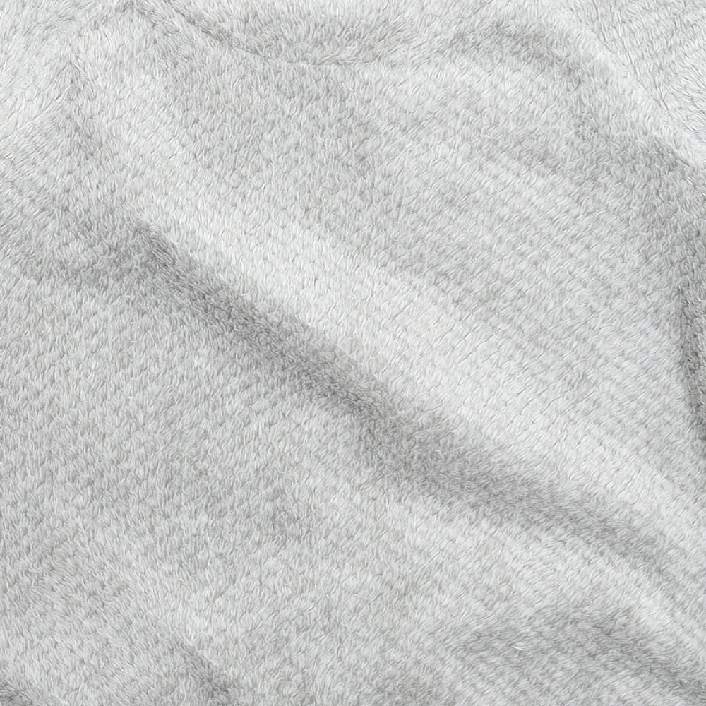 TU Womens Grey Solid Fleece Top Pyjama Top Size 12