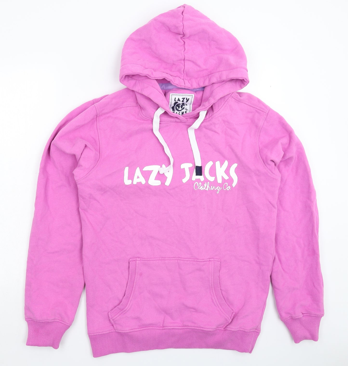 Lazy Jacks Mens Pink   Pullover Hoodie Size M