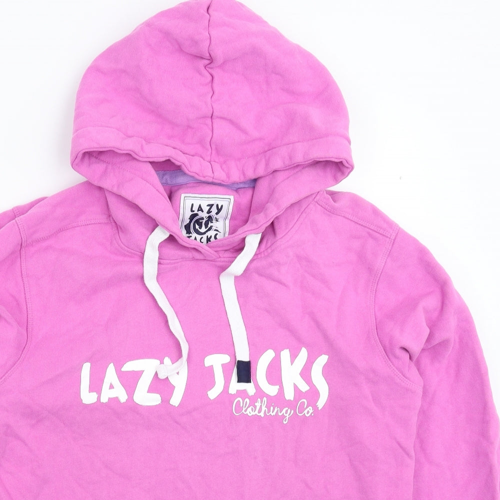 Lazy Jacks Mens Pink   Pullover Hoodie Size M