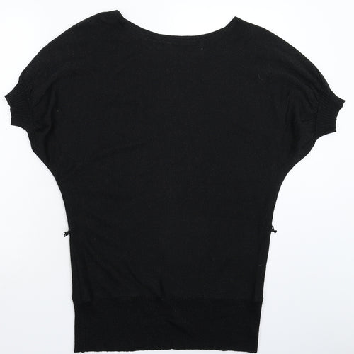 M&Co Womens Black  Knit Pullover Jumper Size L