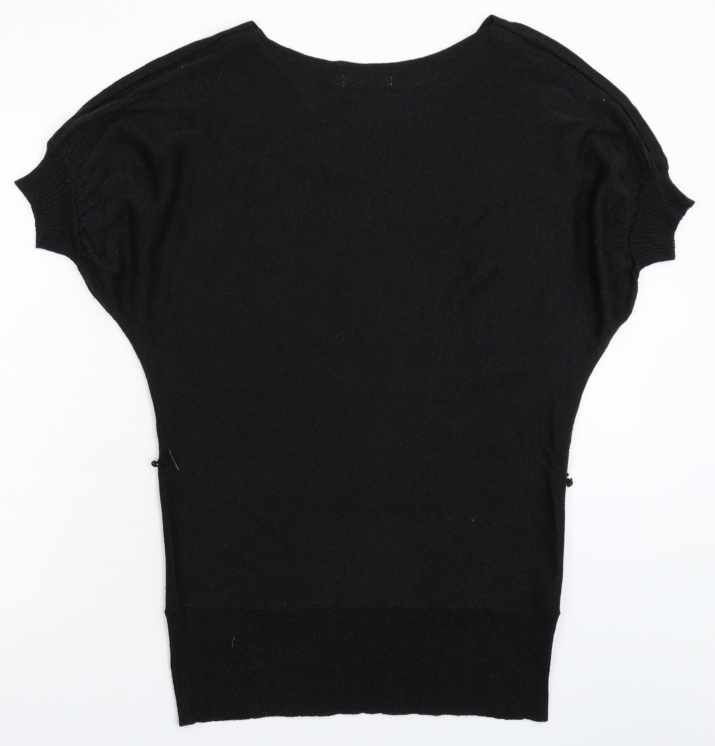 M&Co Womens Black  Knit Pullover Jumper Size L