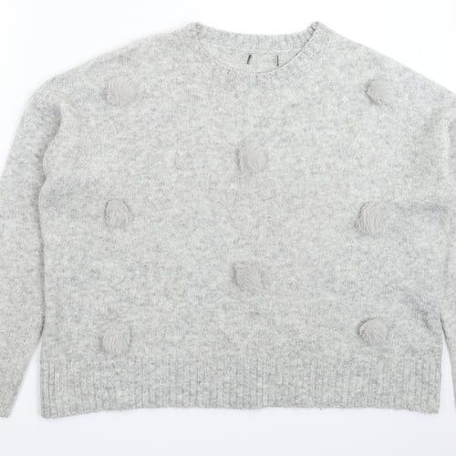 Primark Womens Grey  Knit Pullover Jumper Size 16
