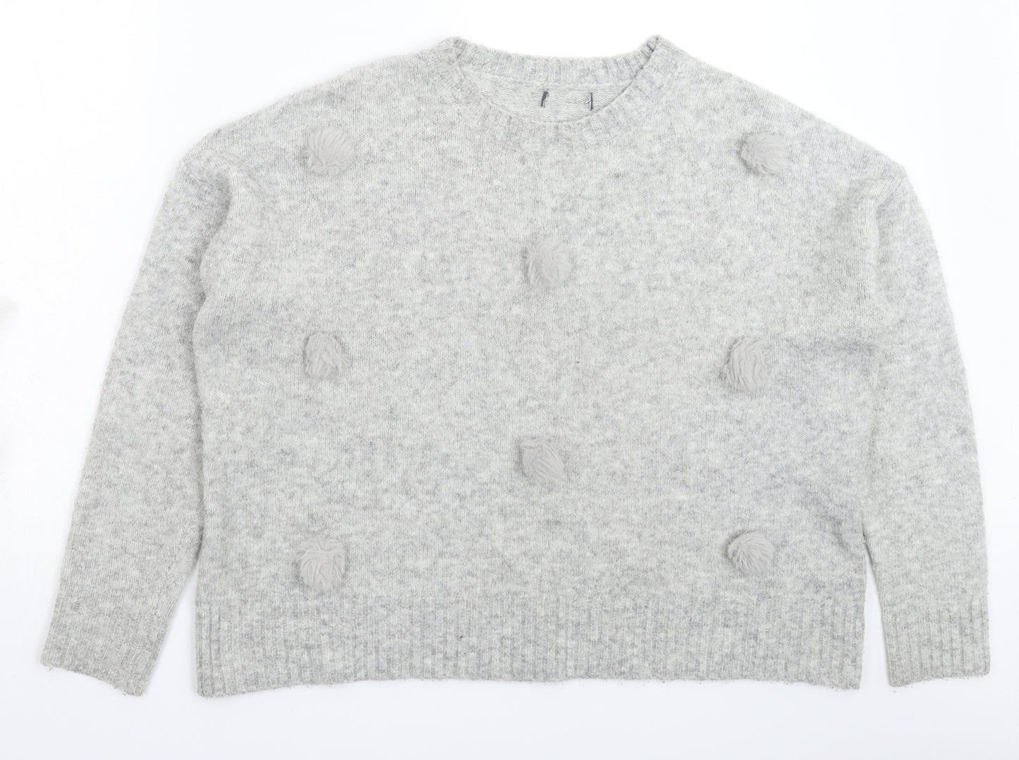 Primark Womens Grey  Knit Pullover Jumper Size 16