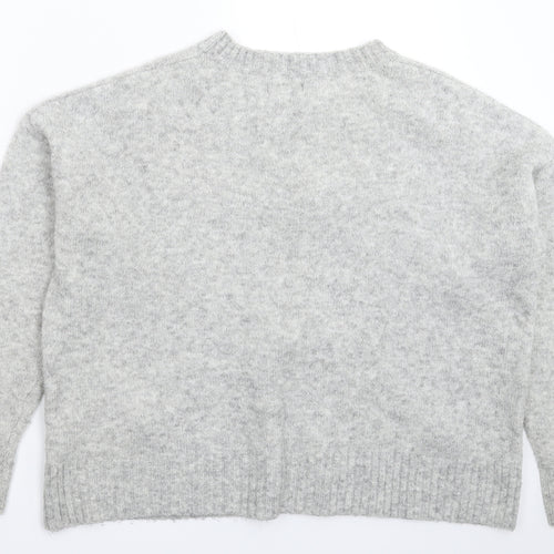 Primark Womens Grey  Knit Pullover Jumper Size 16