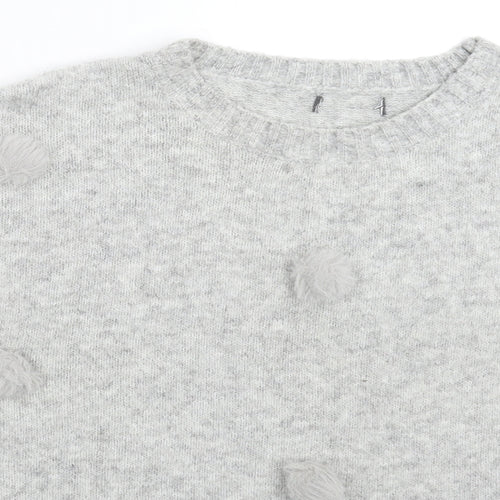 Primark Womens Grey  Knit Pullover Jumper Size 16