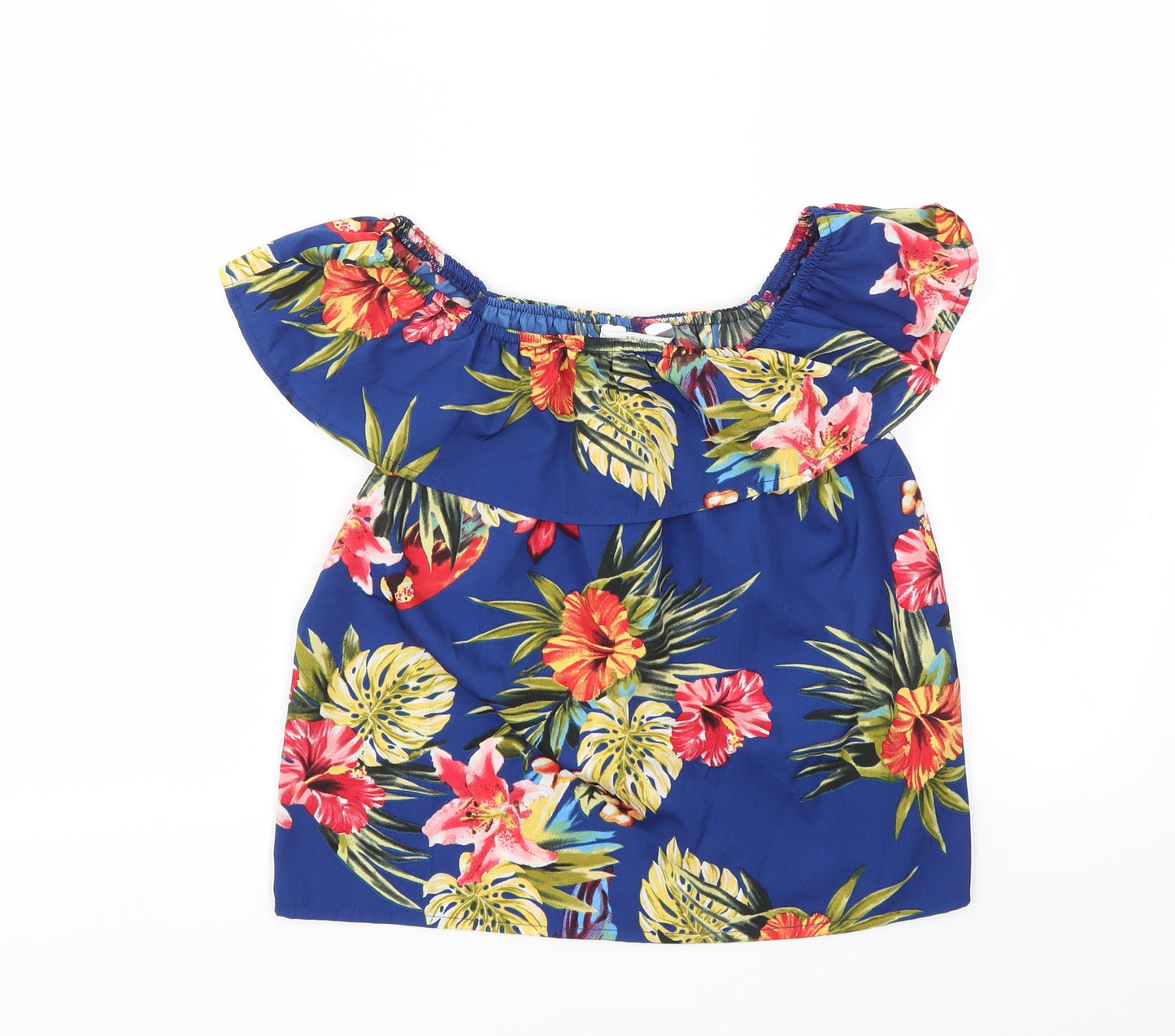 Primark Girls Multicoloured Floral  Basic T-Shirt Size 11-12 Years