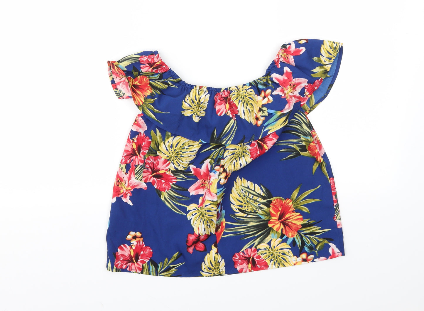 Primark Girls Multicoloured Floral  Basic T-Shirt Size 11-12 Years