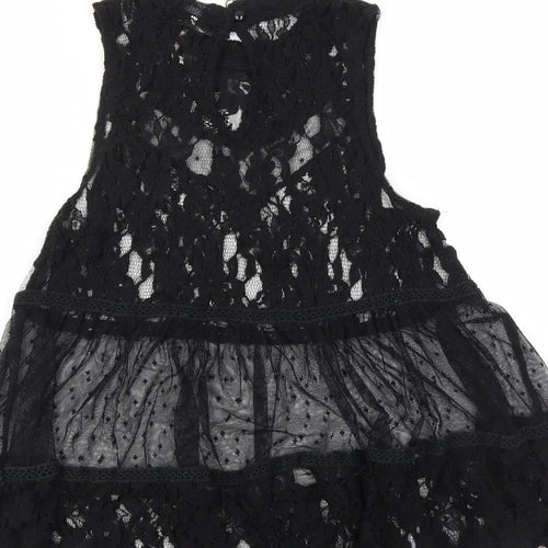 Poof Womens Black   Basic T-Shirt Size M