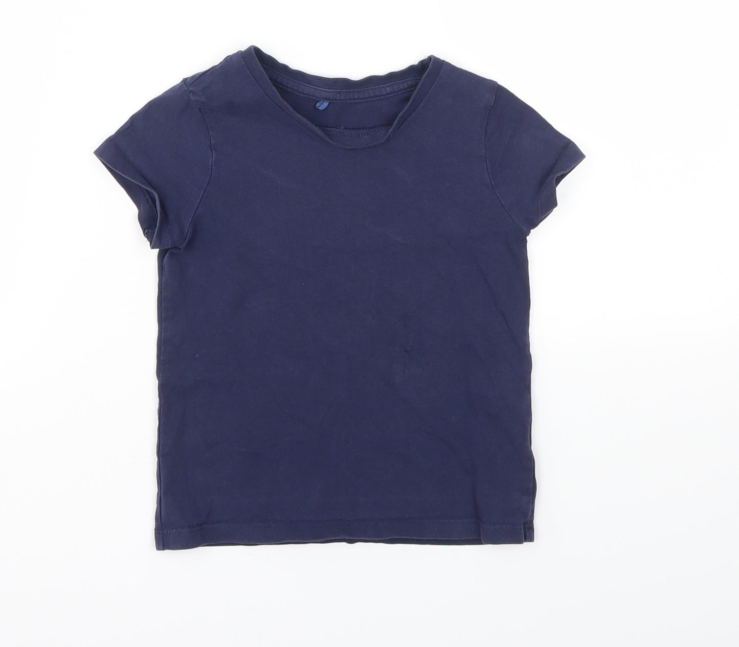 George Girls Blue Paisley  Basic T-Shirt Size 2-3 Years