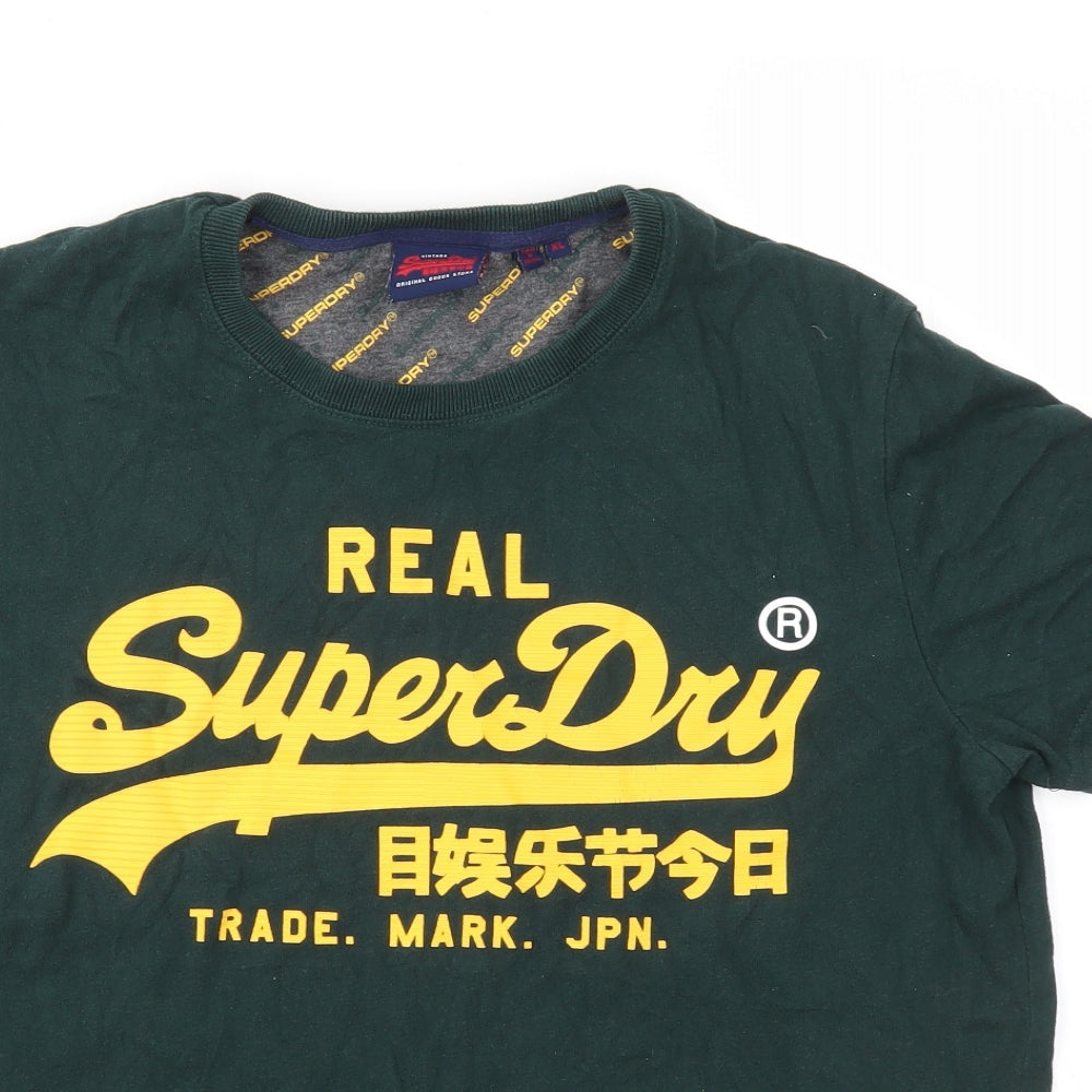 Superdry Mens Green    T-Shirt Size XL
