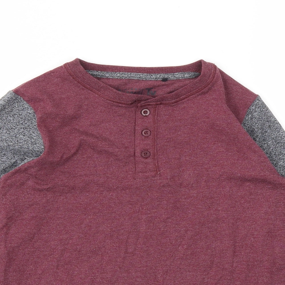 TU Boys Red   Basic T-Shirt Size 10-11 Years