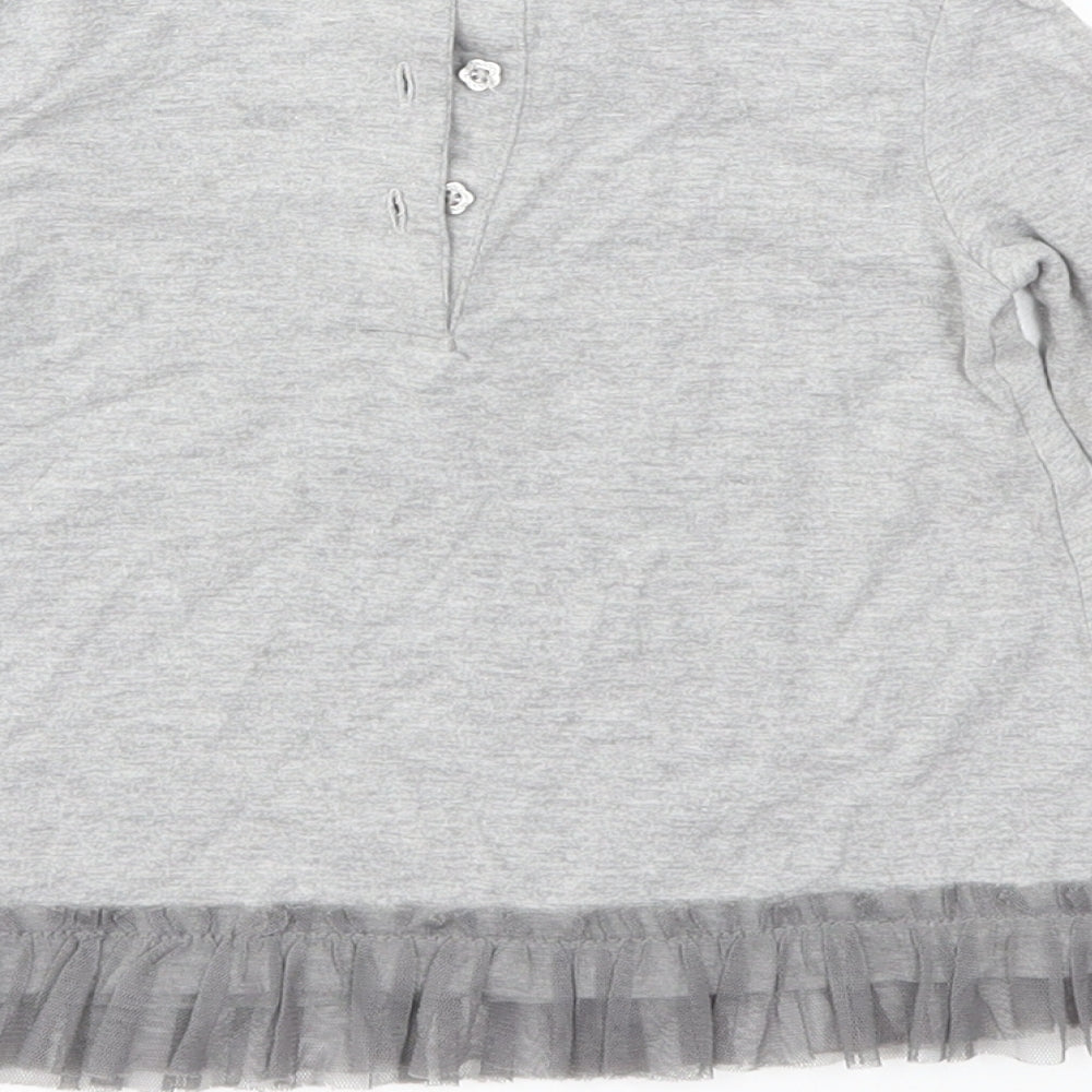 Monsoon Girls Grey   Basic T-Shirt Size 12-18 Months