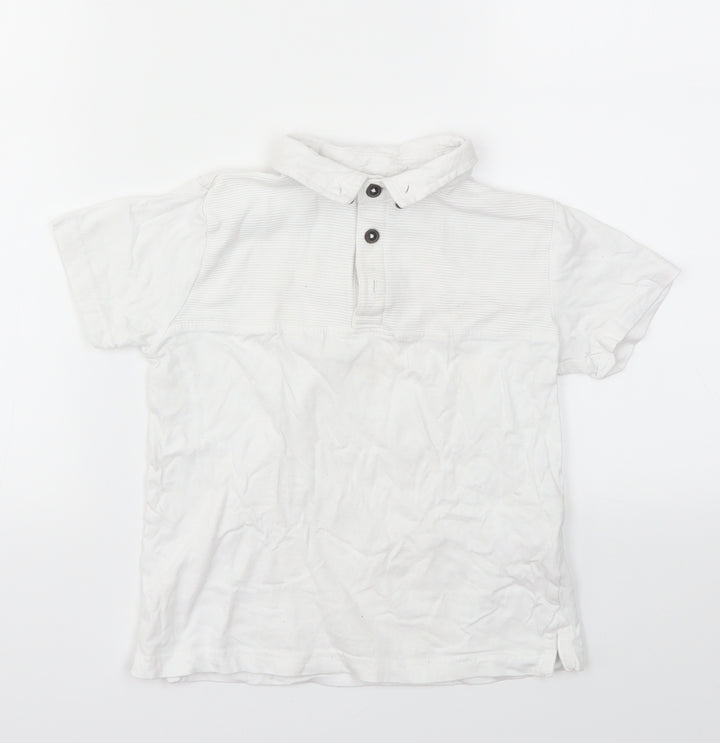 Primark Boys White   Basic T-Shirt Size 5-6 Years