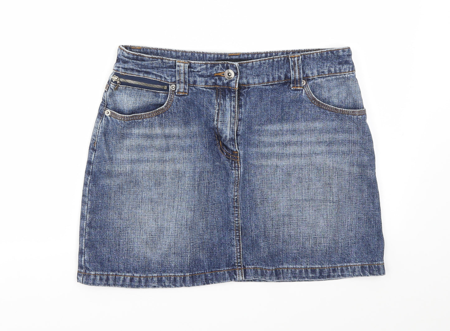 Dorothy Perkins Womens Blue   A-Line Skirt Size 12