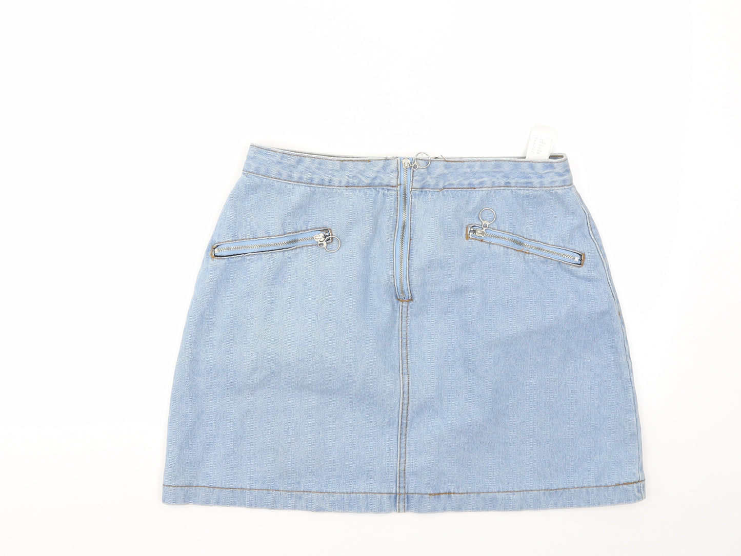 Pretty Little Thing  Womens Blue   A-Line Skirt Size 12