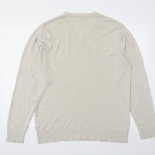 George Mens Beige   Pullover Sweatshirt Size L