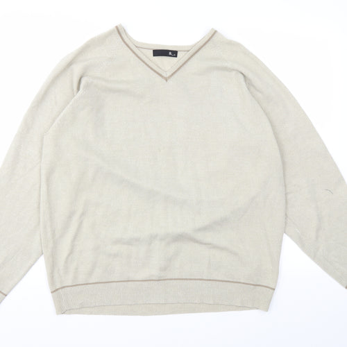 BHS Mens Beige   Pullover Sweatshirt Size L