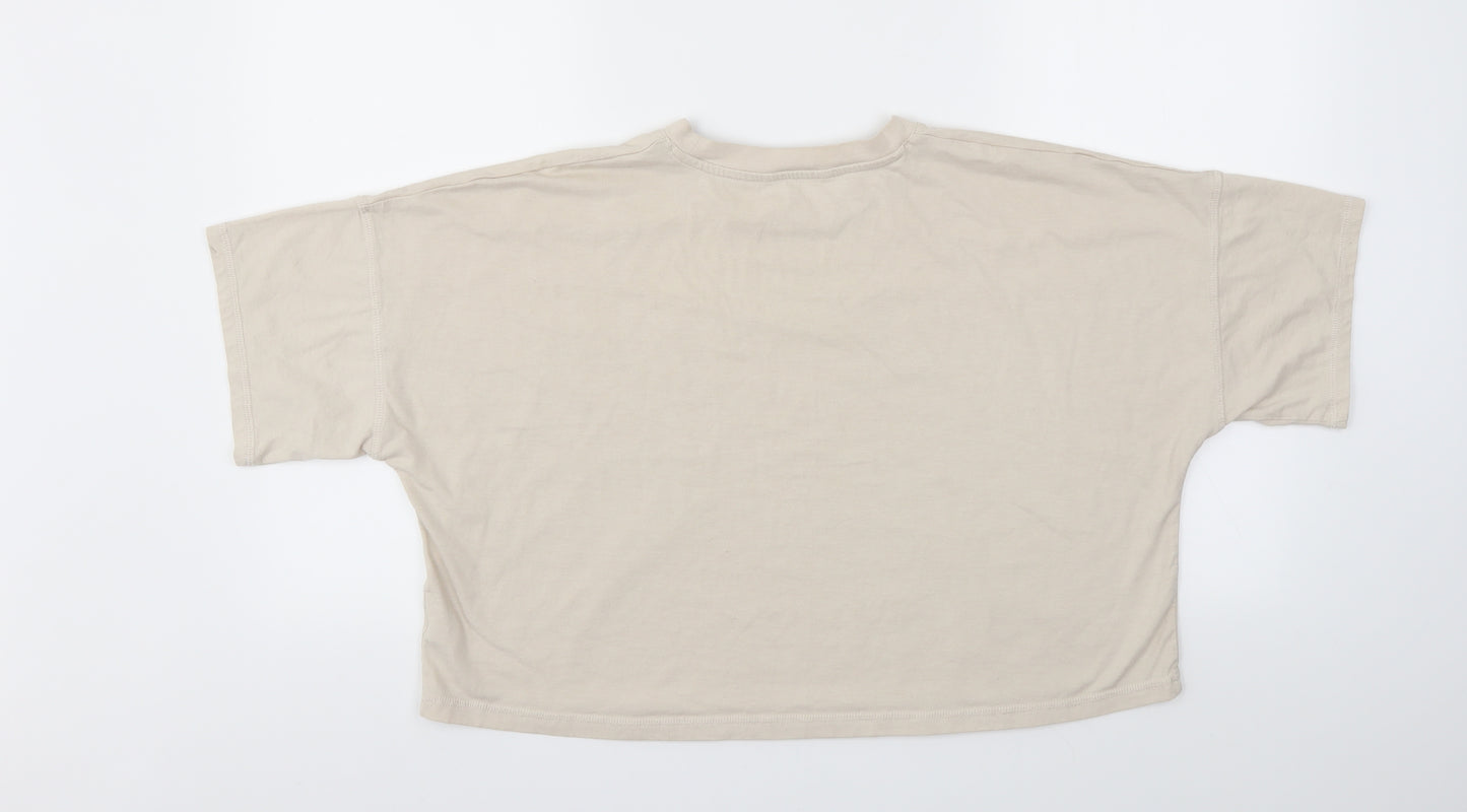 George Womens Beige   Cropped T-Shirt Size 14
