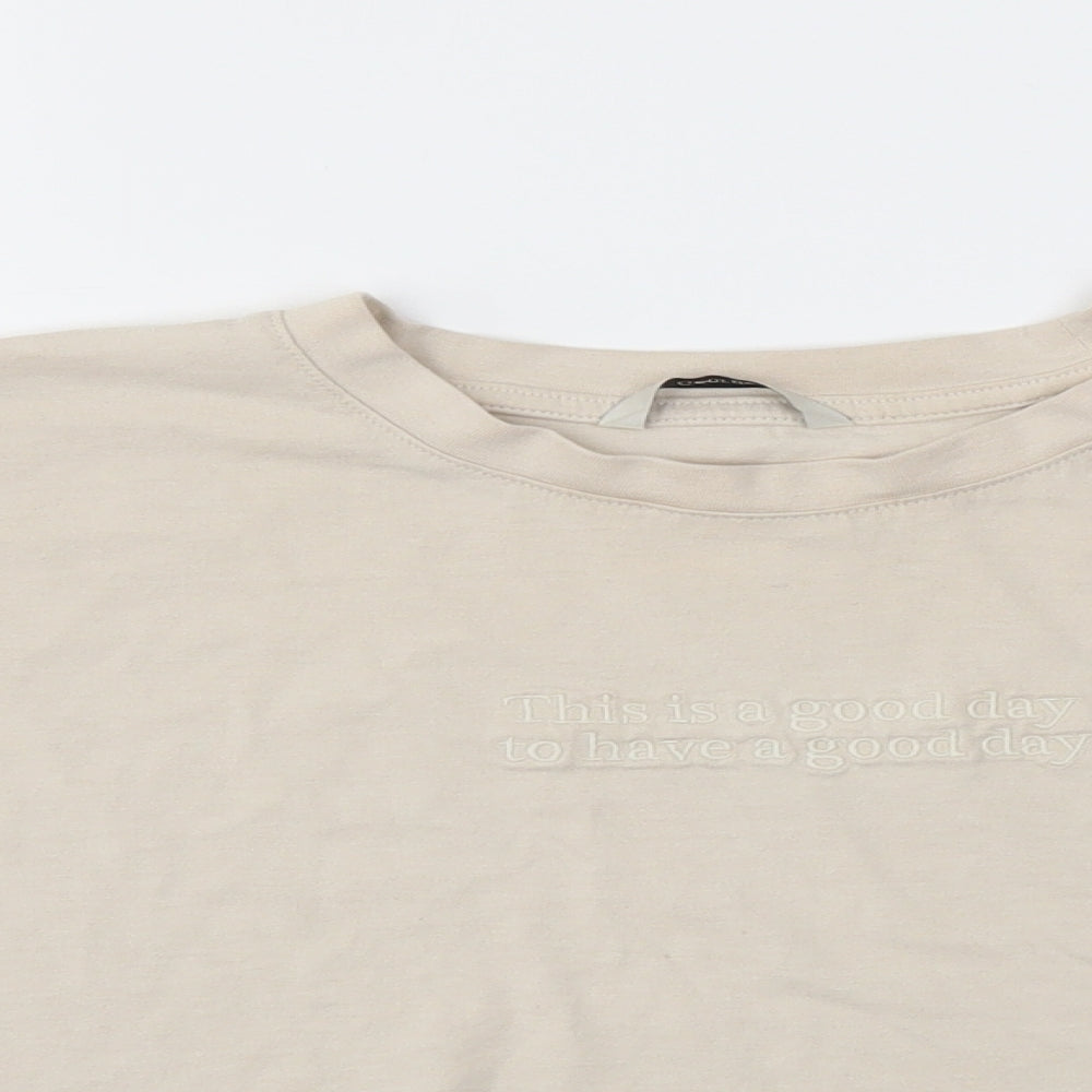 George Womens Beige   Cropped T-Shirt Size 14