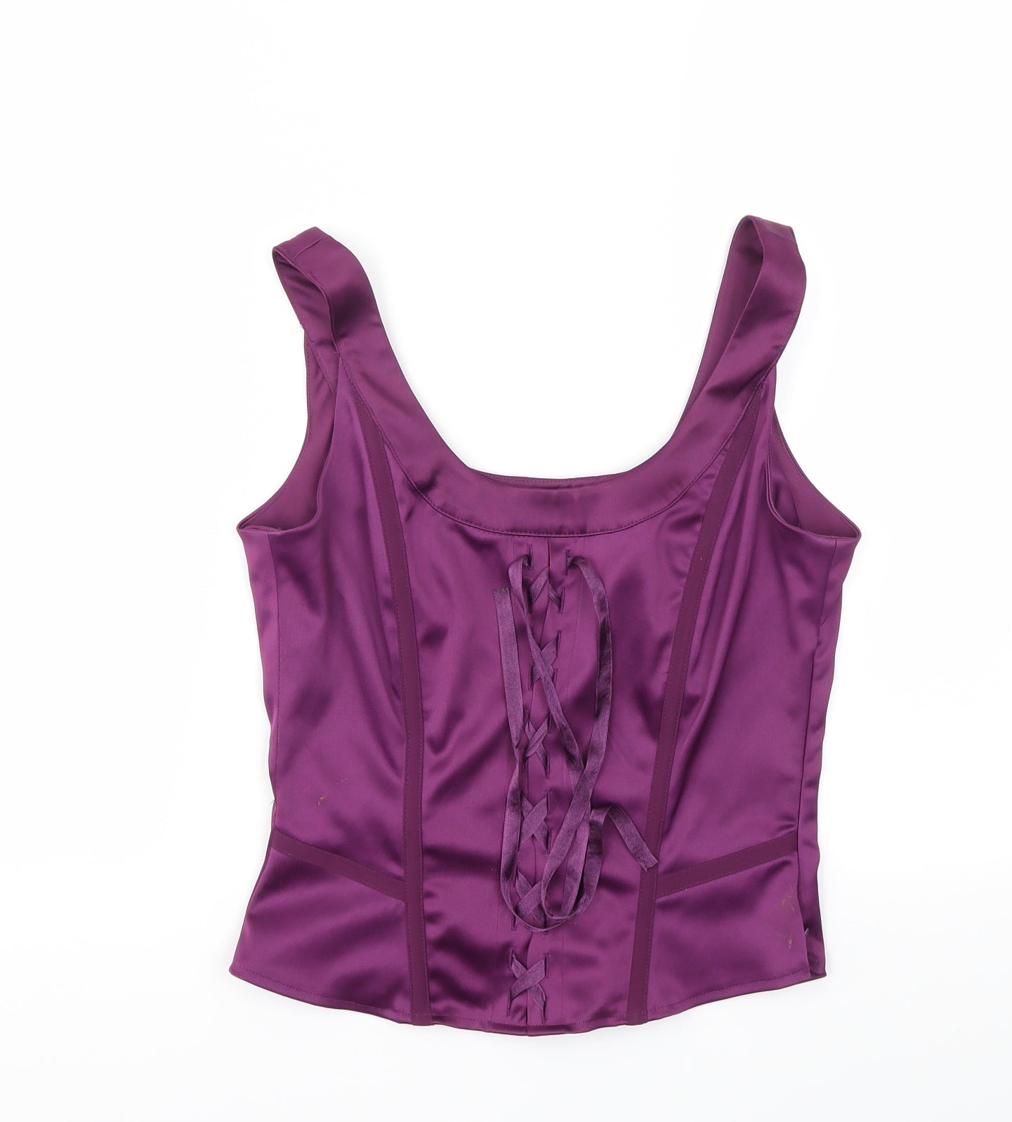 AMARANTO Womens Purple   Basic T-Shirt Size 10