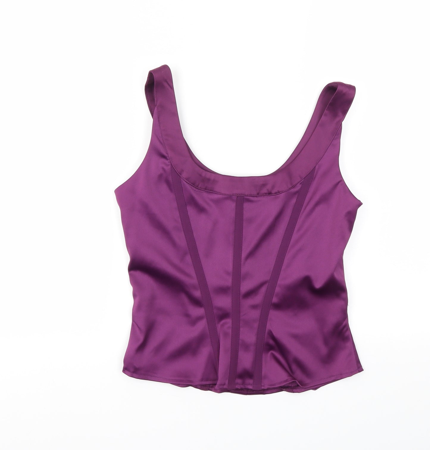 AMARANTO Womens Purple   Basic T-Shirt Size 10