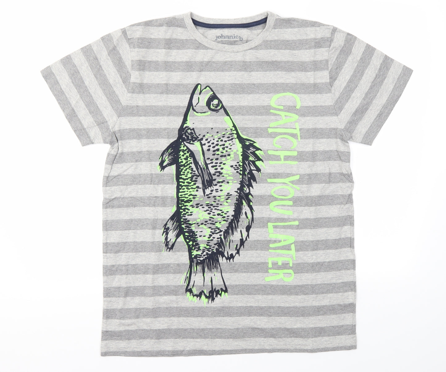 JOHNNIEB Boys Grey   Basic T-Shirt Size 16 Years