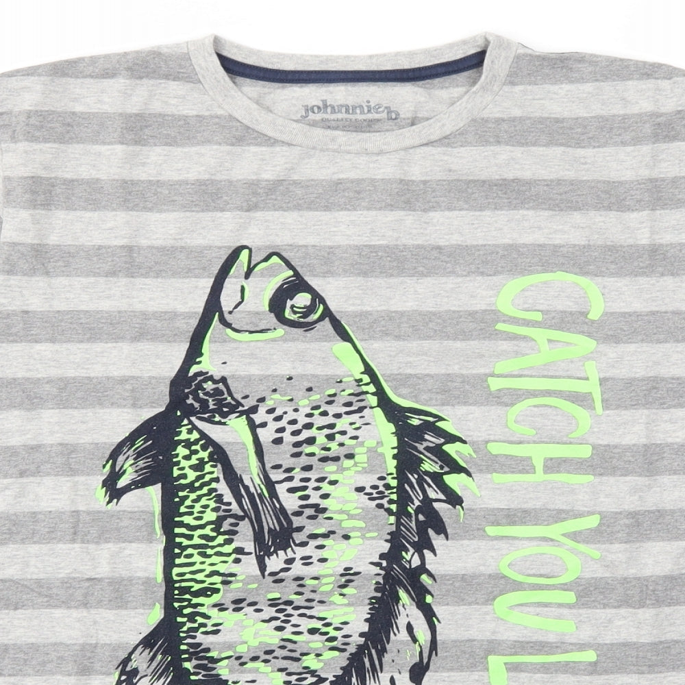JOHNNIEB Boys Grey   Basic T-Shirt Size 16 Years