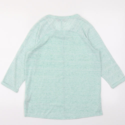 M&S Womens Blue   Basic T-Shirt Size 10