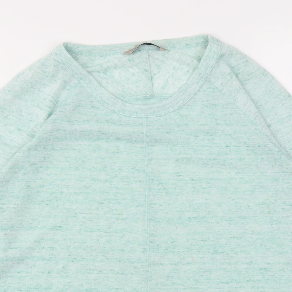 M&S Womens Blue   Basic T-Shirt Size 10