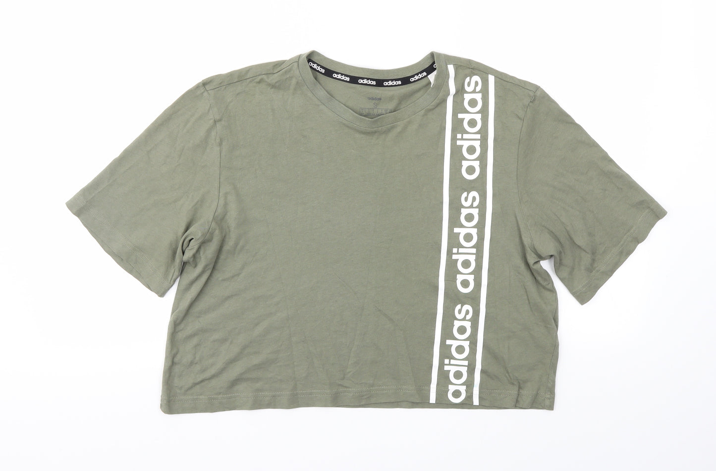 adidas Womens Green   Basic T-Shirt Size S