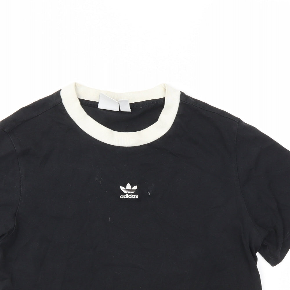 adidas Womens Black   Basic T-Shirt Size 4