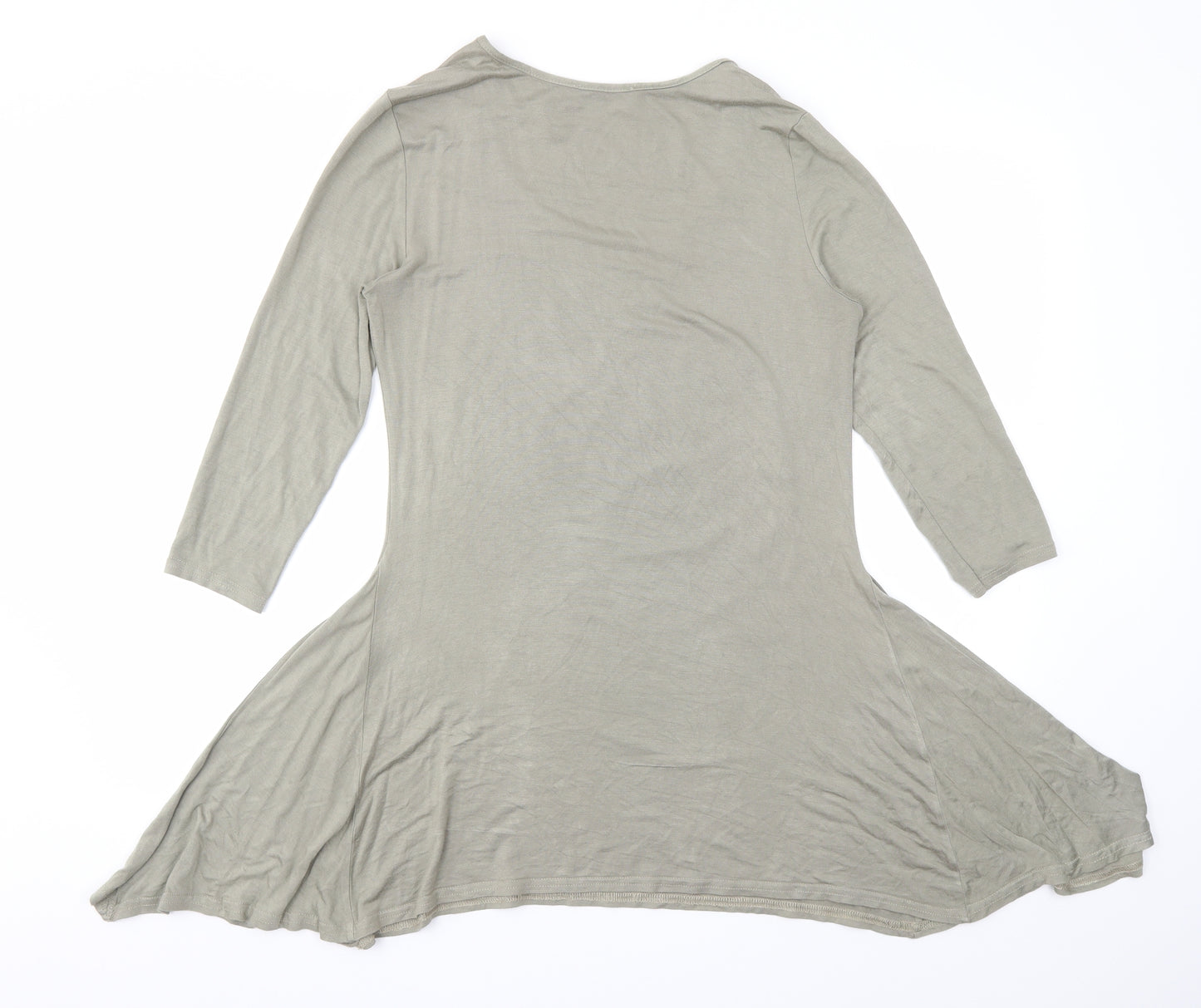 Femme Womens Brown   Basic T-Shirt Size 10