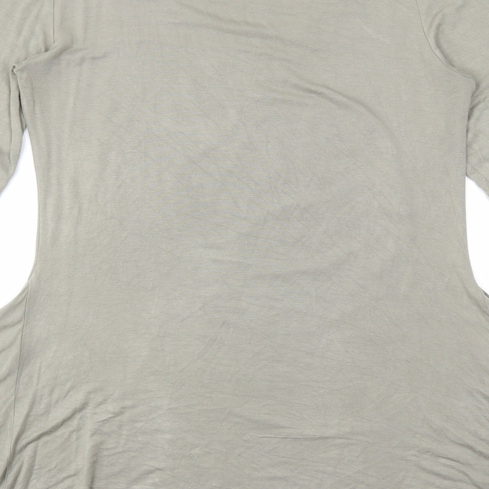 Femme Womens Brown   Basic T-Shirt Size 10