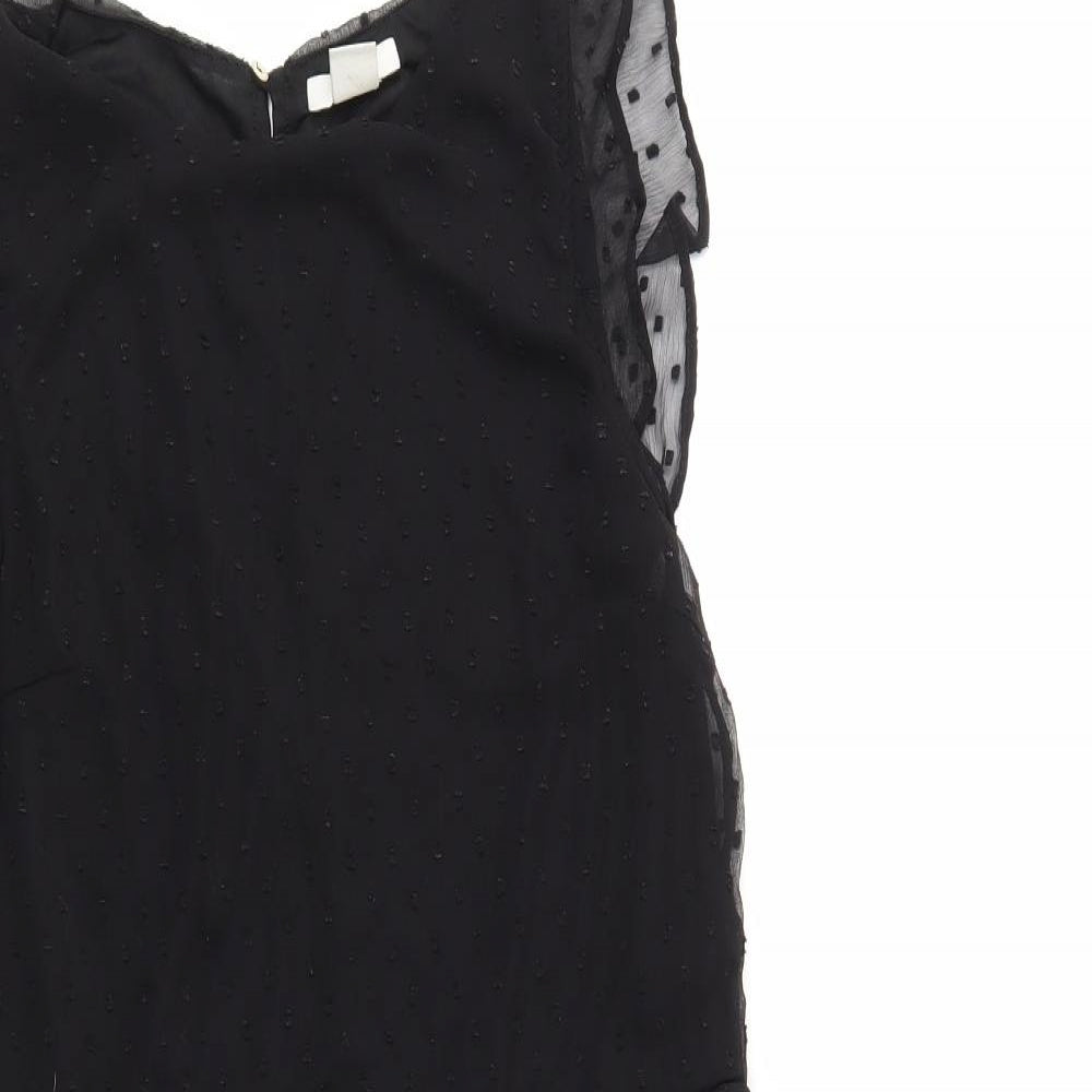 H&M Womens Black   Fit & Flare  Size 6