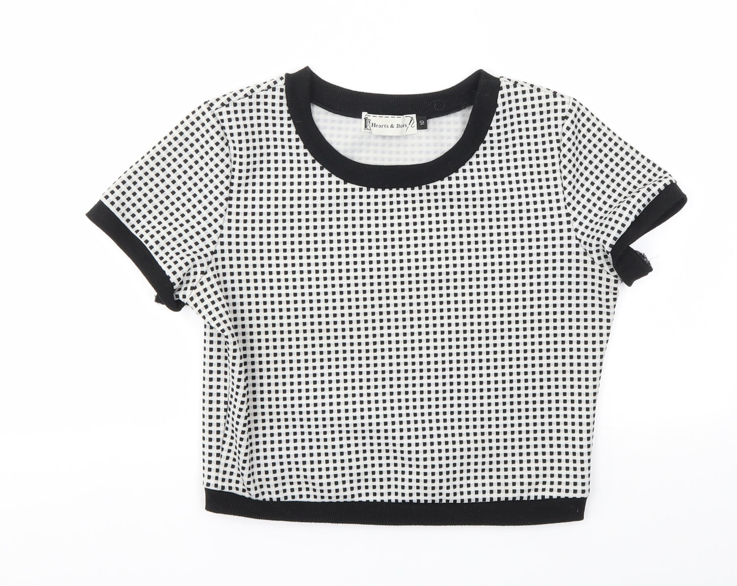 HEARTS &BOWS Womens Grey   Basic T-Shirt Size 10