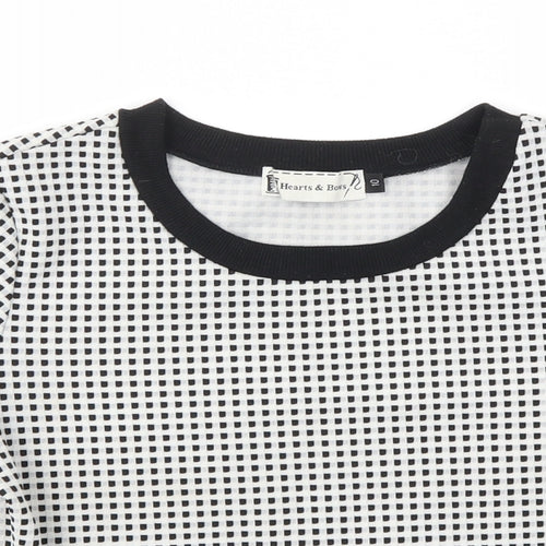 HEARTS &BOWS Womens Grey   Basic T-Shirt Size 10